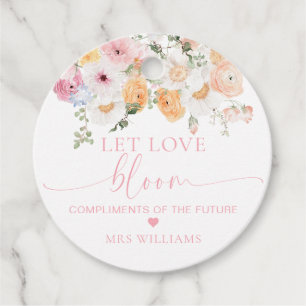Millie Floral Let Love Bloom Favour Favour Tags