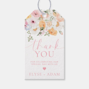 Millie Floral Thank You Favour Gift Tags