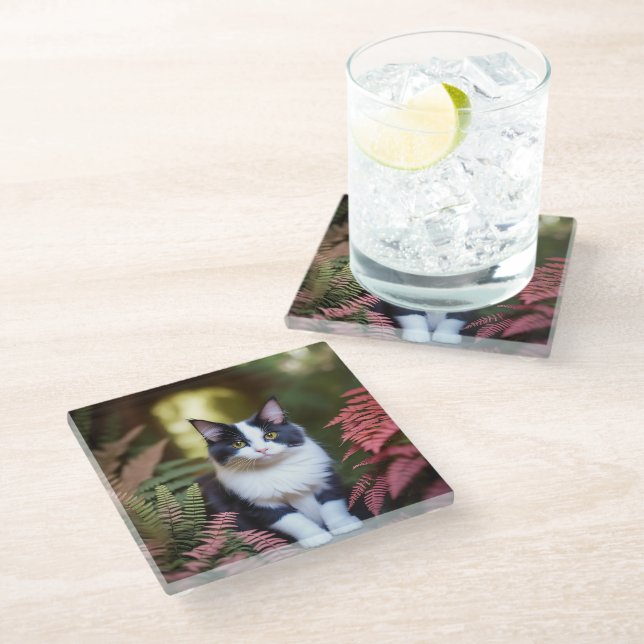 Millie The Ragdoll Cat,  Glass Coaster (Angled)