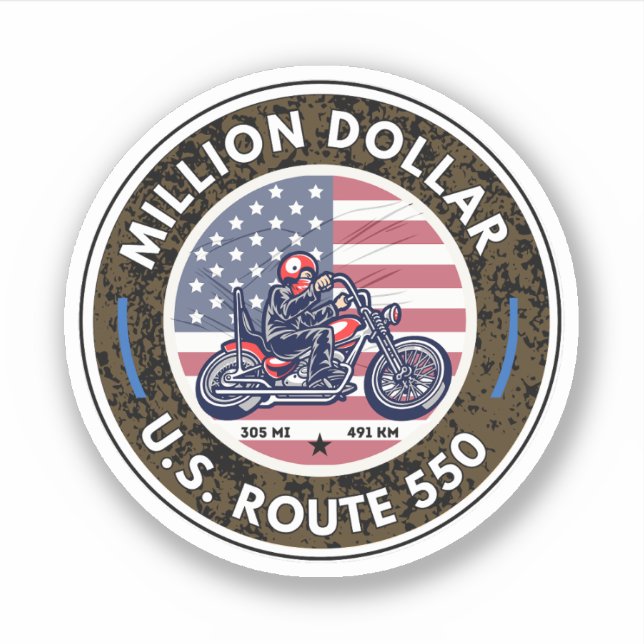 million dollar highway colorado motorcycle trip (Front)