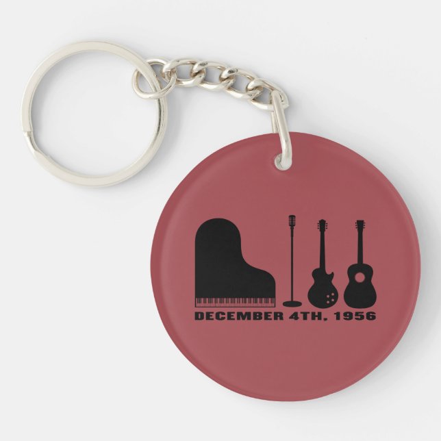 Million Dollar Quartet Instruments - Black Key Ring (Front)
