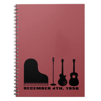 Million Dollar Quartet Instruments - Black Notebook