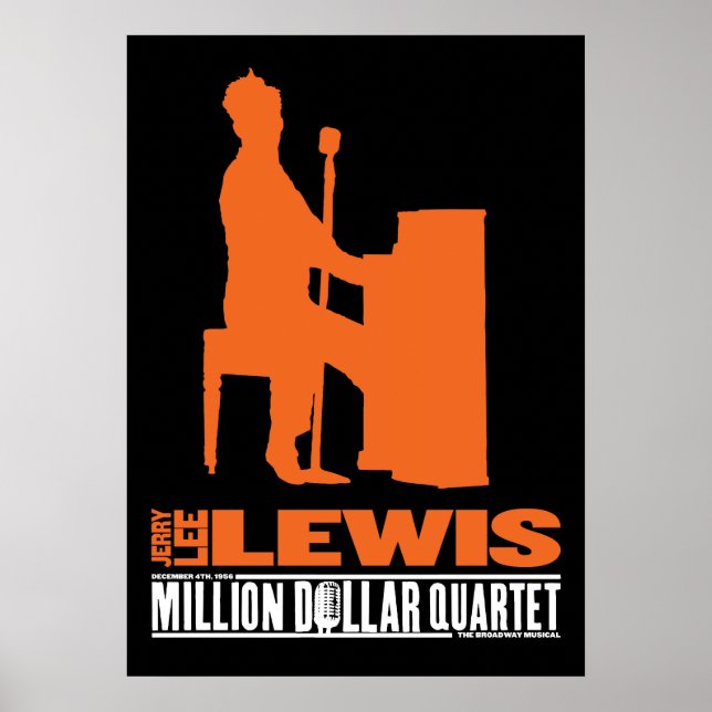 Million Dollar Quartet Lewis Poster (Front)