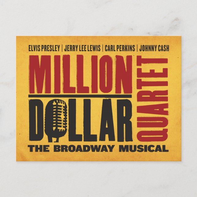 Million Dollar Quartet Logo Postcard (Front)