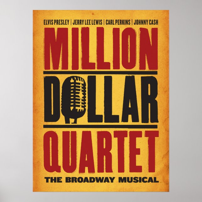 Million Dollar Quartet Logo Poster (Front)
