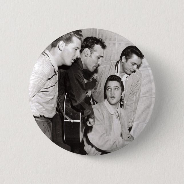 Million Dollar Quartet Photo 6 Cm Round Badge (Front)