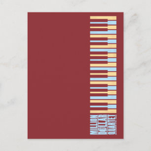 Million Dollar Quartet Piano Postcard