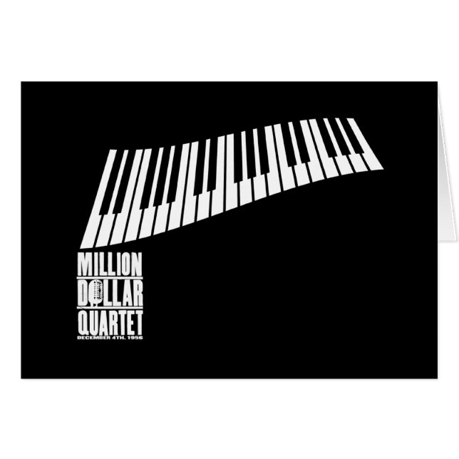 Million Dollar Quartet Piano - White (Front Horizontal)