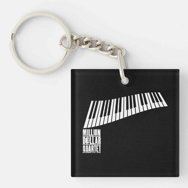 Million Dollar Quartet Piano - White Key Ring (Front)
