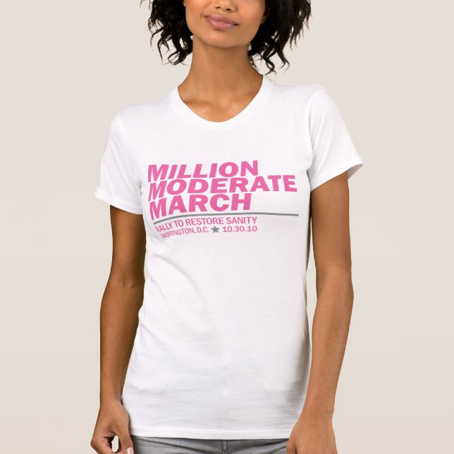 Million Moderate March Pink T-Shirt (Front)