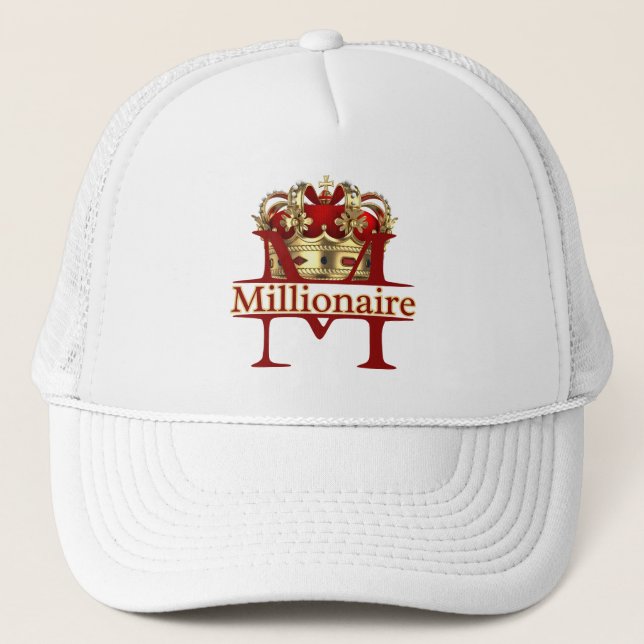  Millionaire Achieved Royalty Timeless Crown Trucker Hat (Front)