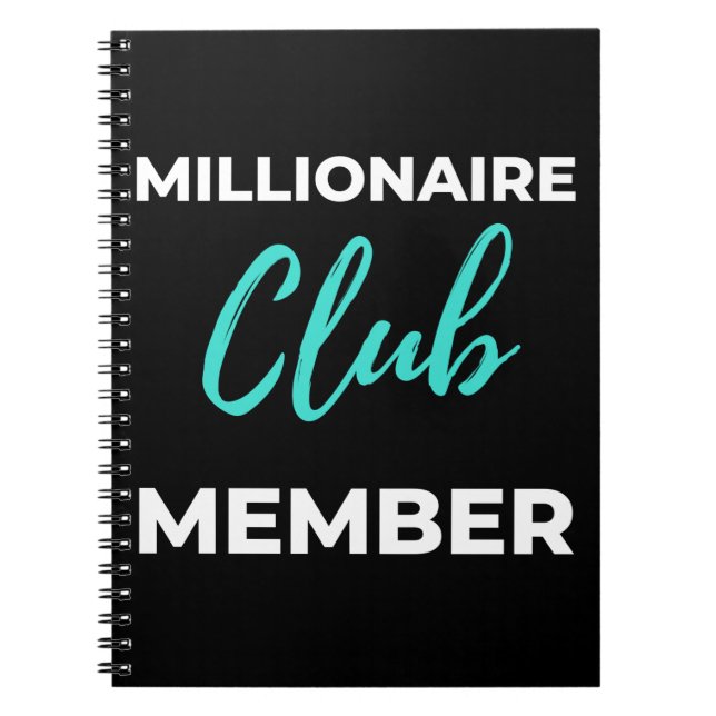 Millionaire Club Member Notebook (Front)