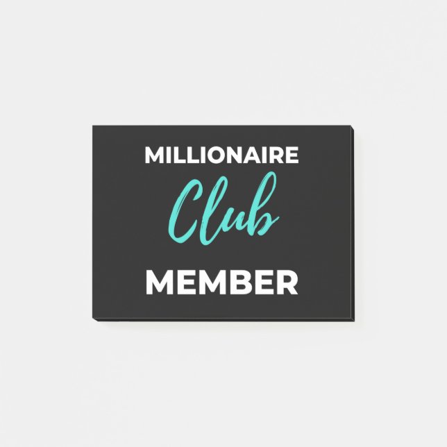Millionaire Club Member Post-it Notes (Front)
