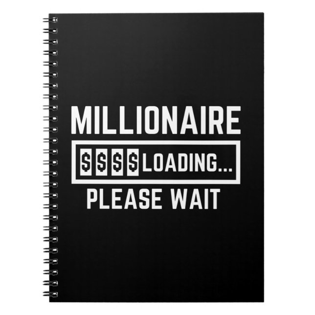 Millionaire Loading Please Wait Notebook (Front)