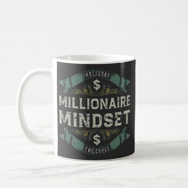 Millionaire mindset  coffee mug (Left)