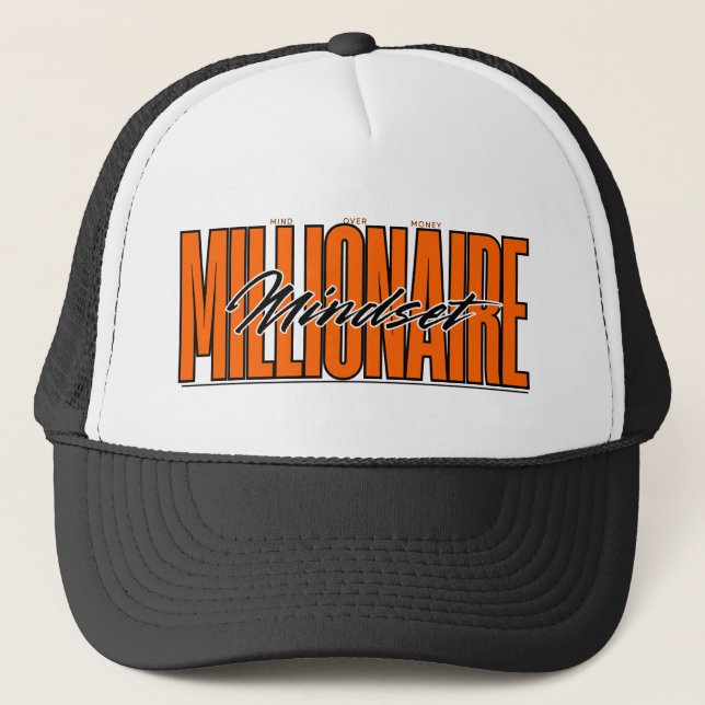 Millionaire Mindset™ Crown the Mindset With Vision Trucker Hat (Front)