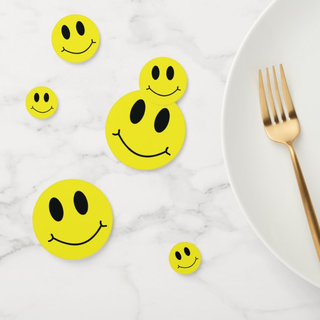 Millions of Smiles Yellow Grin Face Confetti (Group)