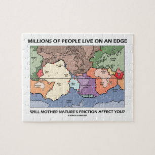 Millions People Live On An Edge Plate Tectonics Jigsaw Puzzle