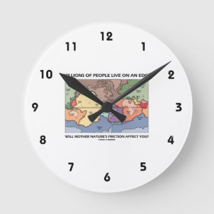 Millions People Live On An Edge Plate Tectonics Round Clock