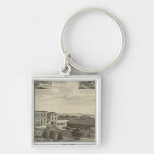 Mills and Residences in Kansas Key Ring