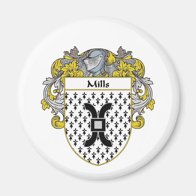 Mills Coat of Arms (Mantled) Magnet (Front)