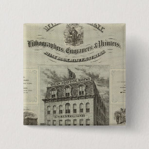 Mills & Company, Des Moines, Iowa 15 Cm Square Badge