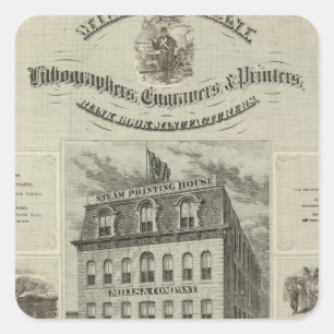 Mills & Company, Des Moines, Iowa Square Sticker
