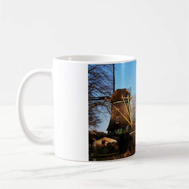 Mills in Dutch landscape. Coffee Mug (Left)