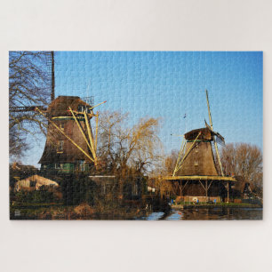 Mills in Dutch landscape. Jigsaw Puzzle