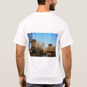 Mills in Dutch landscape. T-Shirt