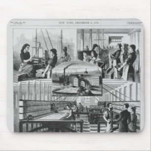 Mills of the Willimantic linen company Mouse Pad