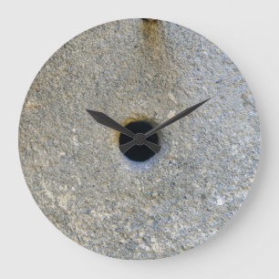 millstone mill stone flour wheat cereal bread grin large clock