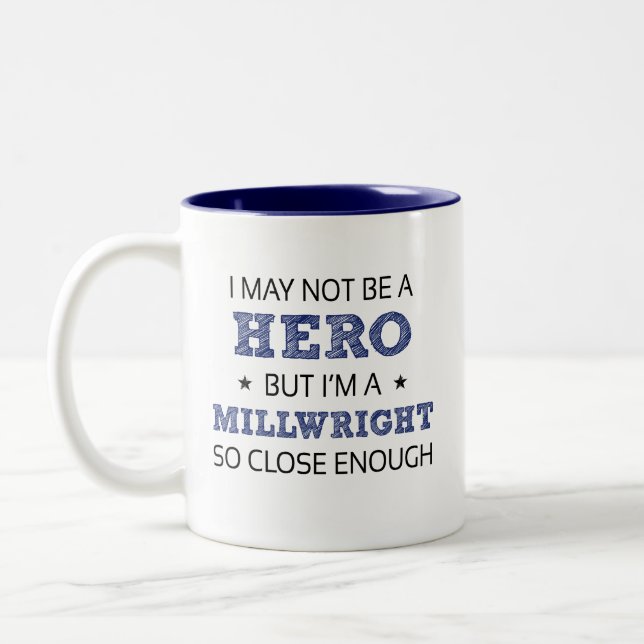 Millwright Humour Novelty Two-Tone Coffee Mug (Left)