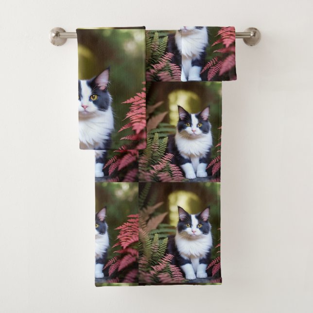 Milly The Ragdoll Cat, Bath Towel Set (Insitu)