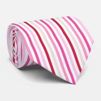 Milo Dale Pink Stripped Men's Valentine Necktie