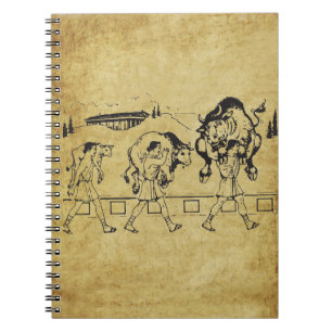 Milo of Croton And The Bull - Gym Motivational Notebook