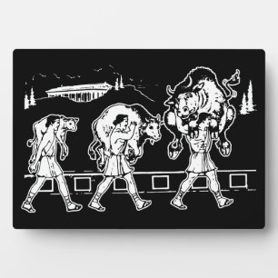 Milo of Croton And The Bull - Gym Motivational Plaque