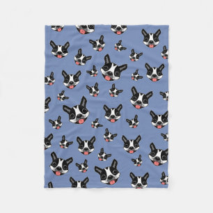 Milo The Boston Terrier Fleece Blanket
