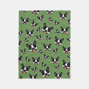 Milo The Boston Terrier Fleece Blanket