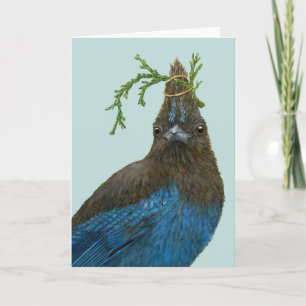 Milo the Steller's jay greeting card