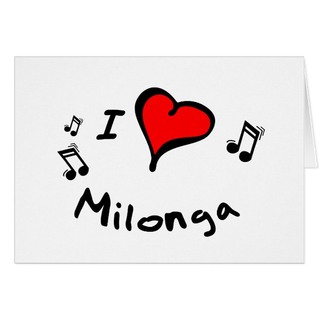 Milonga I Heart-Love Gift (Front Horizontal)