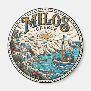 Milos Greece Magnet