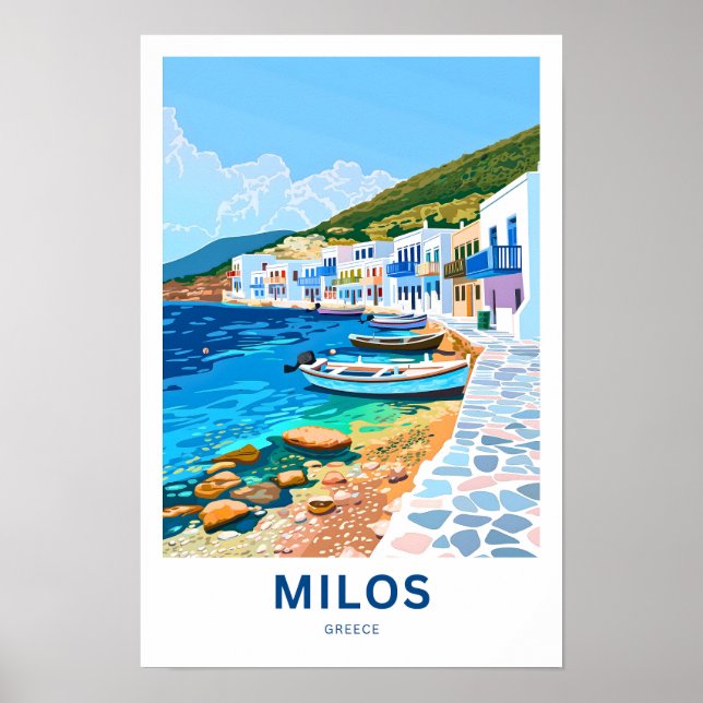 Milos Greece Travel Print (Front)