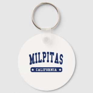 Milpitas California College Style tee shirts Key Ring