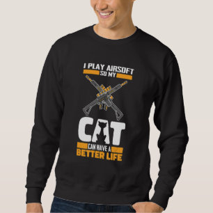 Milsim Cat Gun - Rifle Airsoft Sweatshirt