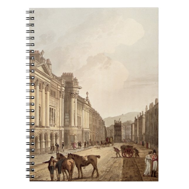 Milsom Street, from 'Bath Illustrated by a Series Notebook (Front)