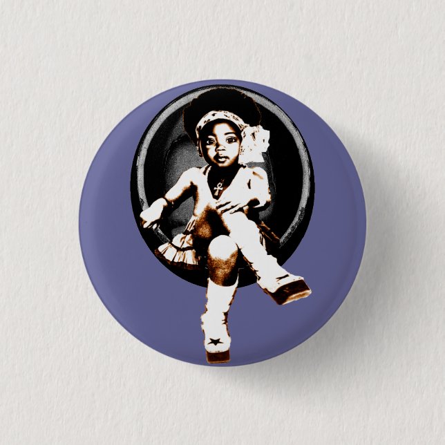Miltant Toddler Girl: Soul Egg 3 Cm Round Badge (Front)