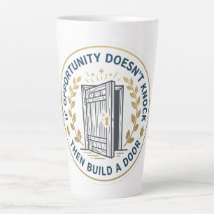 Milton Berle's Inspire Motivation Business Quote Latte Mug