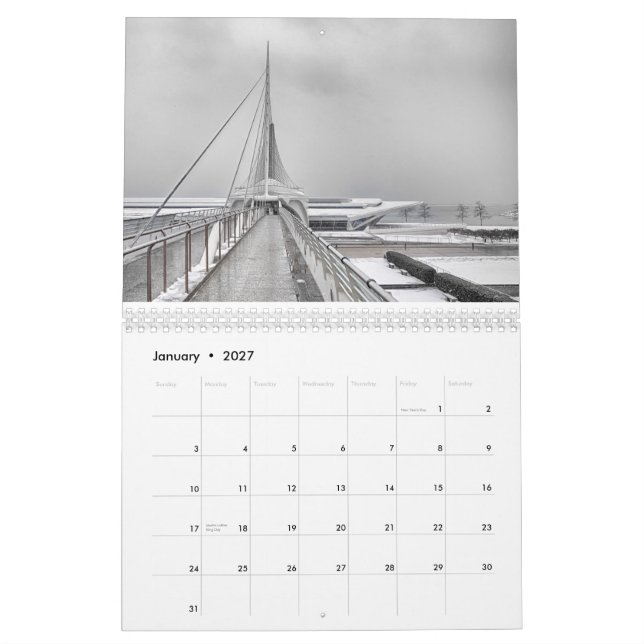 Milwaukee 2015 Calendar (Jan 2027)