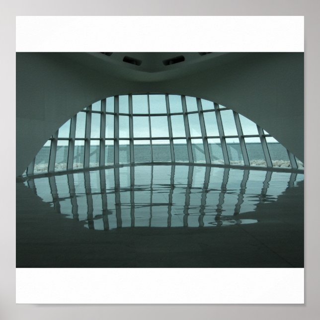 Milwaukee Art Museum Lobby Poster (Front)
